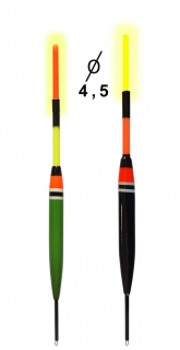 Plavák pre nočný rybolov, hmotnosť 2g, dĺžka 18cm, balenie 10ks